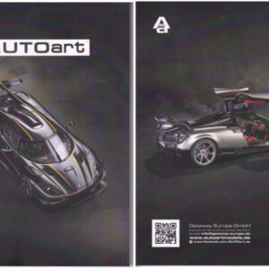 Modellino modellismo statico book booklet catalogo AUTO ART autoart collezione .