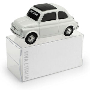 Modellino auto scala 1:43 Brumm FIAT 500 BIANCO BANDIERA ITALIANA diecast