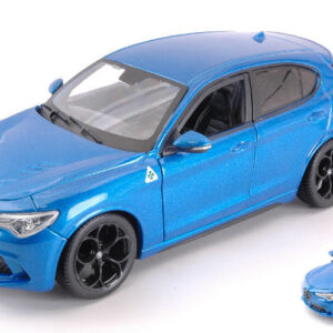 Modellino auto Burago ALFA ROMEO STELVIO scala 1:24 blu modellismo collezione