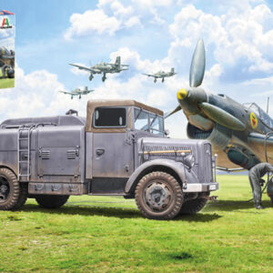 Modellino model kit di montaggio mezzi militari tank Italeri  OPEL BLITZ TANKWAGEN KFZ.385 BATTLE OF BRITAIN 80th ANN.KIT 1:48 guerra