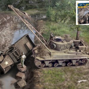 Modellino model kit di montaggio mezzi militari tank Italeri M32 B1 ARV (ARMOURED RECOVERY VEHICLE) KIT 1:35 guerra