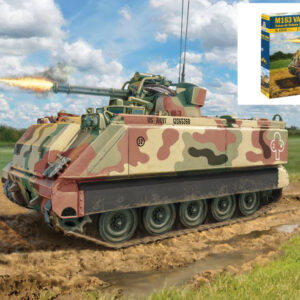Modellino model kit di montaggio mezzi militari tank Italeri M163 VADS VULCAN AIR DEFENCE SYSTEM KIT 1:35 guerra