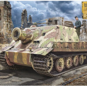 Modellino model kit di montaggio mezzi militari tank Italeri 38 cm RW61 AUS STURMMORSER TIGER KIT 1:35 guerra