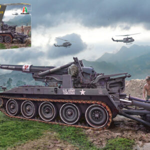Modellino model kit di montaggio mezzi militari tank Italeri M110 A1 KIT 1:35 guerra