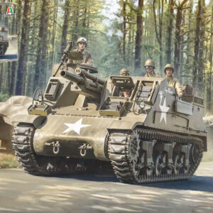 Modellino model kit di montaggio mezzi militari tank Italeri M7 PRIEST GUN MOTOR CARRIAGE KIT 1:35 guerra