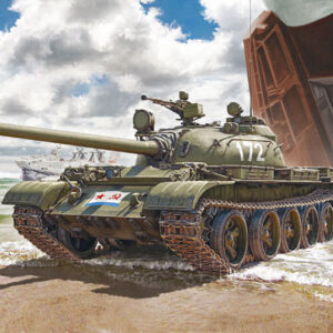 Modellino model kit di montaggio mezzi militari tank Italeri T-55 MBT KIT 1:72 guerra
