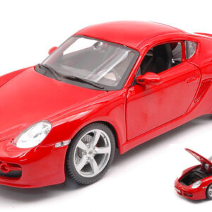 Modellino auto scala 1:18 PORSCHE CAYMAN S modellismo statico collezione rosso
