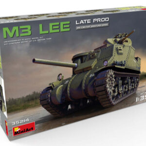 Modellino model kit di montaggio mezzi militari tank Miniart  M3 LEE LATE PRODUCTION KIT 1:35 guerra