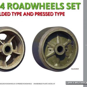 Modellino model kit di montaggio mezzi militari tank Miniart  M3M4 ROADWHEELS SET KIT 1:35 guerra