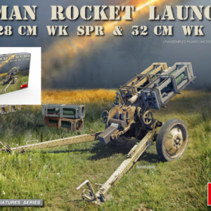 Modellino model kit di montaggio mezzi militari tank Miniart  GERMAN ROCKET LAUNCHER WITH 28 cm WK Spr & 32 cm FLAMM KIT 1:35 guerra