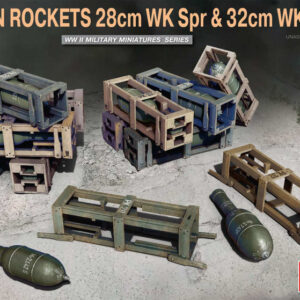 Modellino model kit di montaggio mezzi militari tank Miniart  GERMAN ROCKETS 28 cm WK SPR & 32 cm WK FLAMM KIT 1:35 guerra
