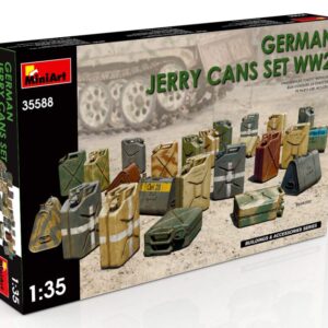 Modellino model kit di montaggio mezzi militari tank Miniart  GERMAN JERRY CANS SET WWII KIT 1:35 guerra