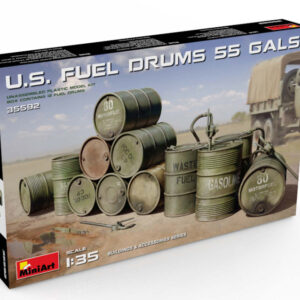 Modellino model kit di montaggio mezzi militari tank Miniart  U.S.FUEL DRUMS (55 Gals.) KIT 1:35 guerra
