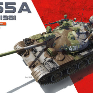 Modellino model kit di montaggio mezzi militari tank Miniart  T-55A MOD.1981 KIT 1:35 guerra