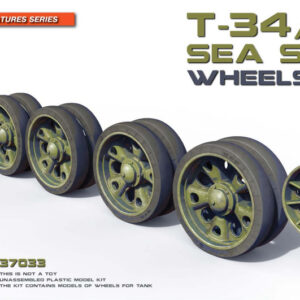 Modellino model kit di montaggio mezzi militari tank Miniart  T-3485 SEA STAR WHEELS SET KIT 1:35 guerra