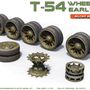 Modellino model kit di montaggio mezzi militari tank Miniart  T-54 WHEELS SET EARLY TYPE KIT 1:35 guerra