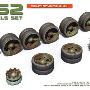 Modellino model kit di montaggio mezzi militari tank Miniart  T-62 WHEELS SET KIT 1:35 guerra