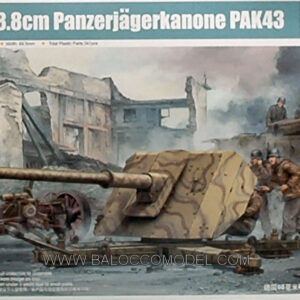 Modellino model kit di montaggio mezzi militari tank Trumpeter  GERMAN 8.8 cm PANZERJAGERK.KIT 1:35 guerra