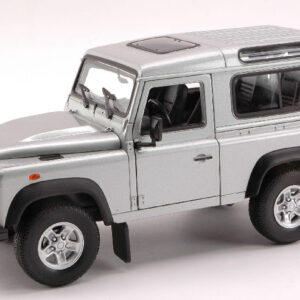 Modellino auto scala 1:24 LAND ROVER DEFENDER 90 SILVER diecast jeep modellismo