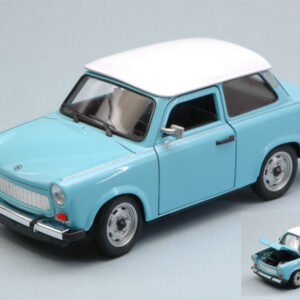 Modellino auto scala 1:24 TRABANT 601 diecast modellismo statico collezione blue