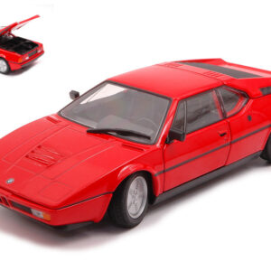 Modellino auto scala 1:24 BMW M1 diecast modellismo statico collezione rosso