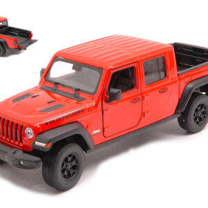 Modellino auto scala 1:24 JEEP GLADIATOR RUBICON 2020 diecast modellismo rosso