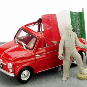 Modellino auto scala 1:43 Brumm FIAT 500 150 UNITA ITALIA GARIBALDI diecast