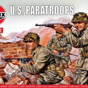 Modellino soldati model kit modellismo diorami Airfix  WWII US PARATROOPS KIT 1:76