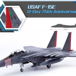 Modellino aerei modellismo model kit montaggio Academy USAF F-15E D-DAY 75th KIT 1:72