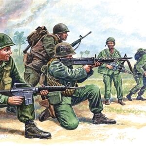 Modellino soldati model kit modellismo diorami Italeri  US SPECIAL FORCES VIETNAM WAR KIT 1:72