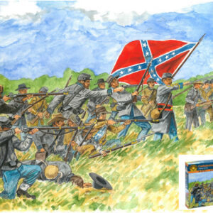 Modellino soldati model kit modellismo diorami Italeri  CONFEDERATE INFANTRY KIT 1:72