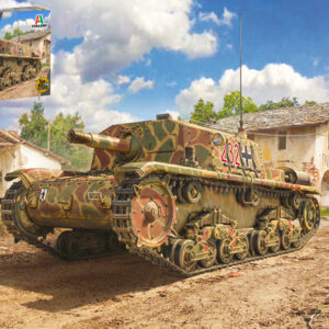 Modellino model kit di montaggio carri armati tank Italeri SEMOVENTE M42 DA 7518 mm KIT 1:35