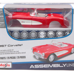 Modellino auto kit di montaggio Maisto CHEVROLET CORVETTE CABRIOLET scala 1:24