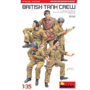 Modellino soldati model kit modellismo diorami Miniart  BRITISH TANK CREW SPECIAL EDITION KIT 1:35