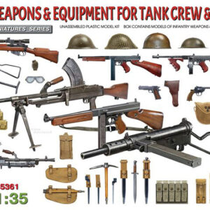 Modellino diorami modellismo model kit di montaggio Miniart  BRITISH WEAPONS & EQUIP.FOR TANK CREW & INFANTRY KIT 1:35