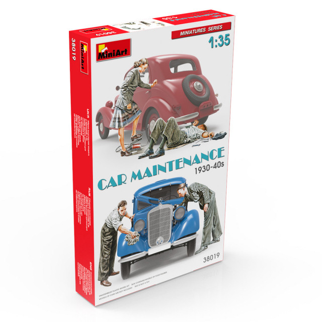 Modellino auto model kit modellismo diorami Miniart CAR MAINTENANCE 19030-40s 1:35