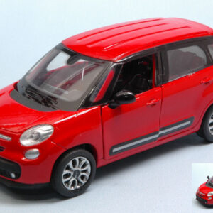 Modellino auto scala 1:32 FIAT 500L 500 rosso modellismo da collezione diecast