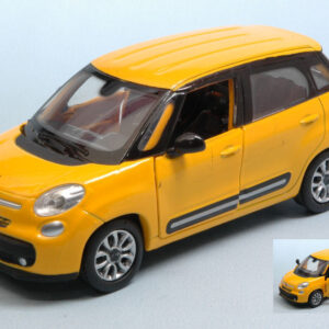 Modellino auto scala 1:32  FIAT 500L 500 giallo modellismo da collezione diecast