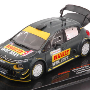 Modellino auto scala 1:43 Ixo CITROEN C3 WRC RALLY SARDEGNA 2020 modellismo