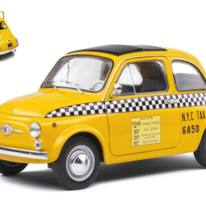 Modellino auto Solido FIAT 500 1965 TAXI new york diecast modellismo collezione