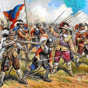 Modellino soldati model kit modellismo diorami Zvezda  AUSTRIAN MUSKETEERS AND PIKEMEN KIT 1:72