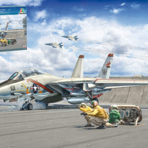 Modellino aereo model kit di montaggio Italeri  F-14A TOMCAT KIT 1:72 modellismo collezione