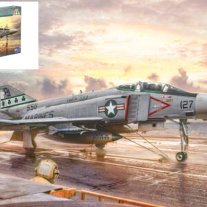 Modellino aereo model kit di montaggio Italeri F-4J PHANTOM II KIT 1:48 modellismo collezione
