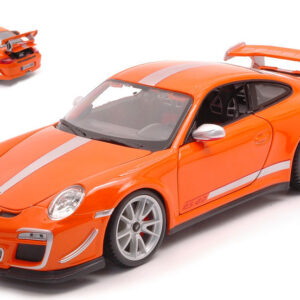 Modellino auto scala 1:18 Burago PORSCHE 911 GT3 RS orange modellismo statico