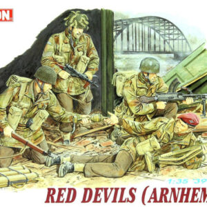 Modellino figure militari model kit montaggio soldati Dragon RED DEVILS 1944 SOLDATINI 1:35