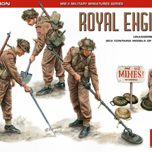 Modellino model kit figure militari Miniart ROYAL ENGINEERS modellismo scala 1:35