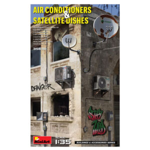 Modellino model kit diorami Miniart AIR CONDITIONED SATELLITE DISHES KIT 1:35