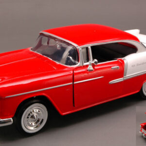 Modellino auto americane scala 1:24 CHEVY BEL AIR 1955 diecast modellismo statico