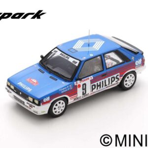 Modellino auto rally scala 1/43 Spark RENAULT 11 TURBO RALLY MONTE CARLO rallye
