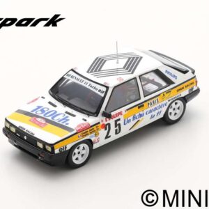 Modellino auto rally scala 1:43 Spark Model RENAULT 11 TURBO MONTE CARLO RALLYE